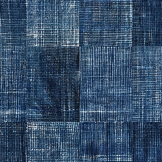 Denim Squares Art Panel