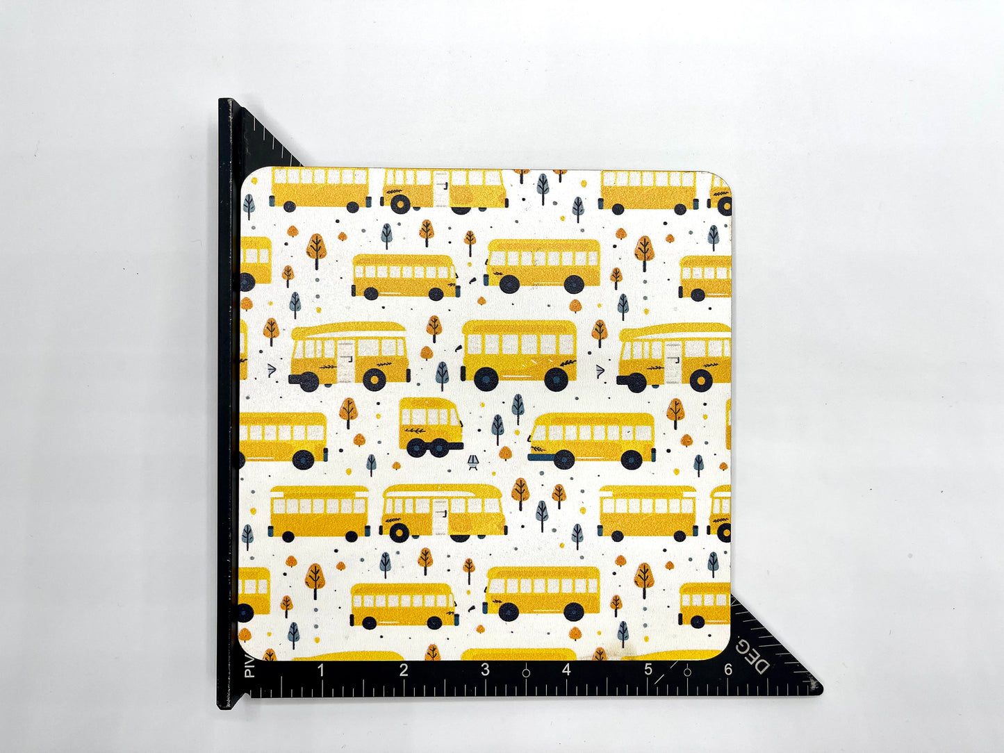 MINI Cute Yellow Bus Art Panel