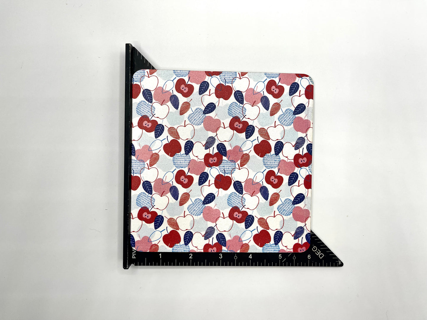 MINI Red, White, & Blue Apples and Leaves Art Panel