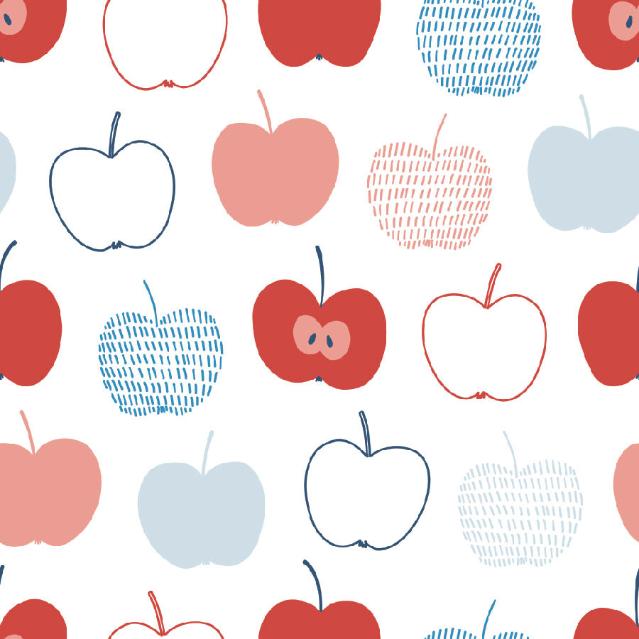 MINI Red, White, & Blue Apples Art Panel