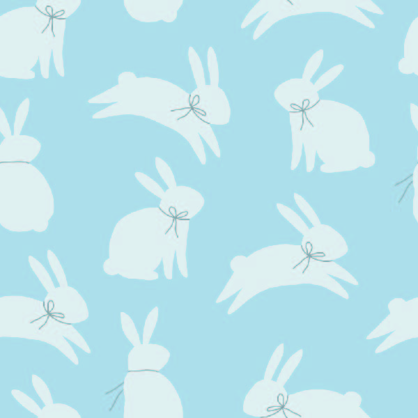 Simple Bunny Blue