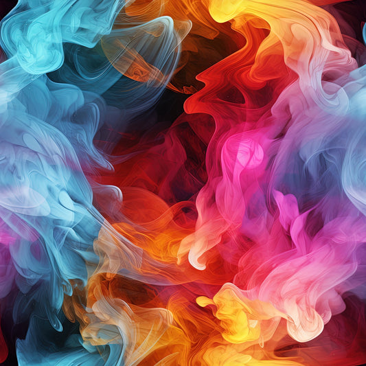 Rainbow Smoke Art Panel