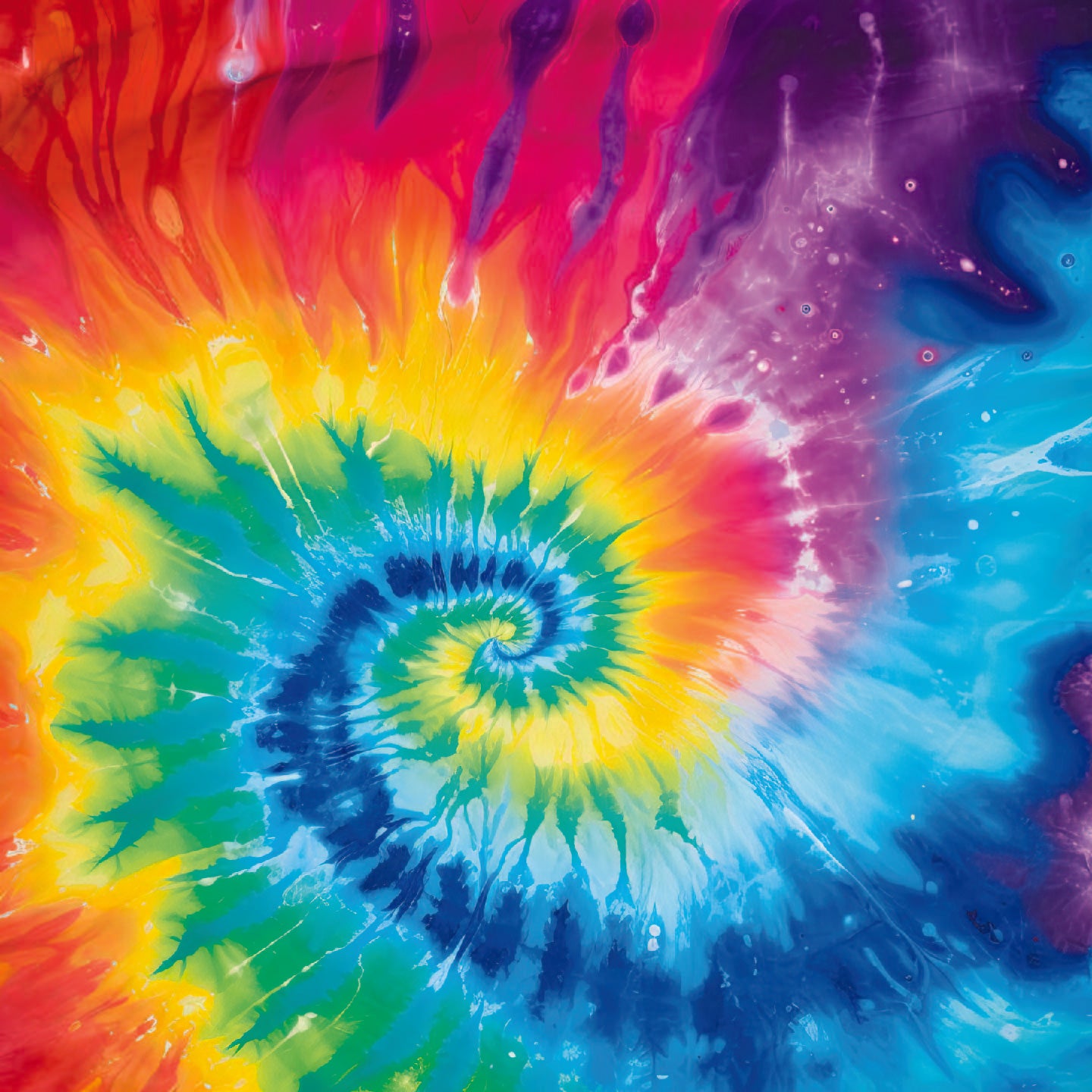 Tie Dye Swirl Art Panel